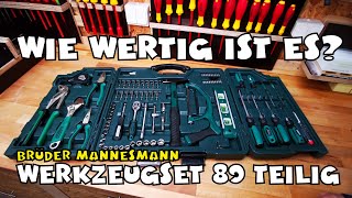 Brüder Mannesmann M29085 Premium Universal und Haushalts-Werkzeugkoffer 89-tlg