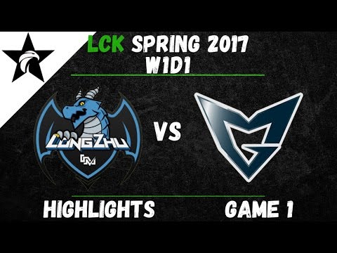 LZ vs SSG Highlights Game 1 LCK Spring W1D1 2017 Longzhu Gaming vs Samsung Galaxy