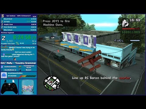 GTA San Andreas 100% San Fierro Speedrun - Hugo_One Twitch Stream - 6/19/2019