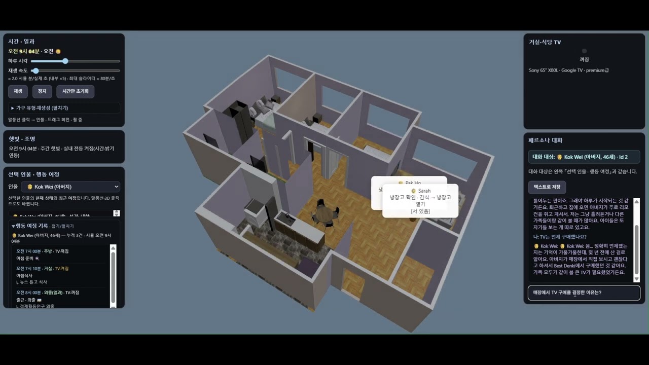 HDB TV Behavior Simulator 시연 영상