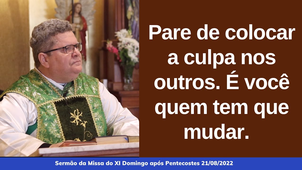 Pare de colocar a culpa nos outros. É você quem tem que mudar.