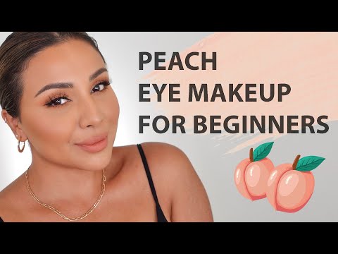 PEACHY EYE MAKEUP TUTORIAL FOR BEGINNERS 2021 | NINA UBHI
