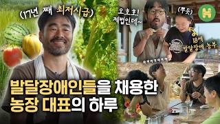 시골에 사는 발달장애인들을 채용한 농장 주인장의 하루내용