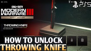 How to Unlock Throwing Knife MODERN WARFARE 3 Throwing Knife | MW3 How to Unlock Throwing Knife