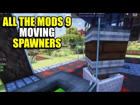 Ep29 Moving Spawners - Minecraft All The Mods 9 Modpack