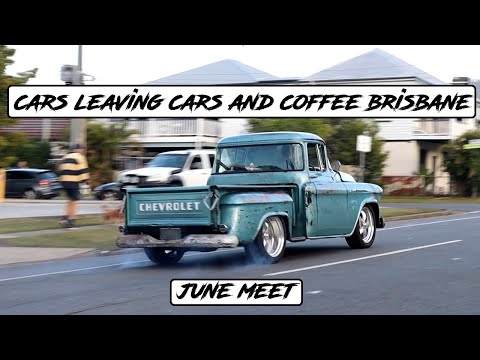 Modified Cars Leaving Cars and Coffee Brisbane June Meet