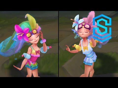 Pool Party Zoe Chroma Skins
