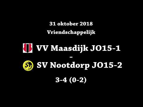 20181031 VV Maasdijk JO15-1 - SV Nootdorp JO15-2 3-4 (0-2)