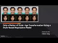 VML Lab Seminar Age Transformation Using A Style Based Regression Model Presenter JJY