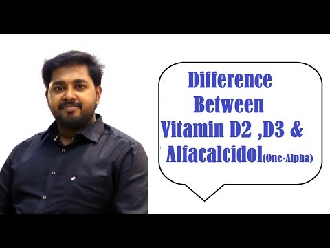 Difference Between Vitamin D2,D3 & Alfacalcidol(One-Alpha)