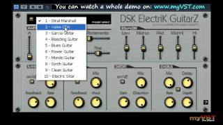 Video thumbnail for DSK ElectriK GuitarZ - Free VST - myVST Demo by myVST