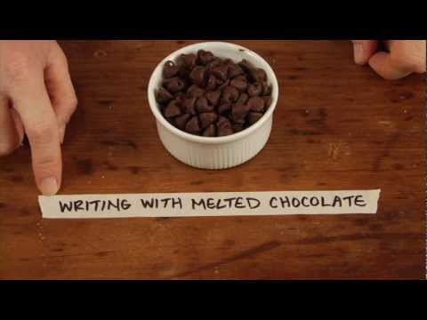 Writing With Melted Chocolate