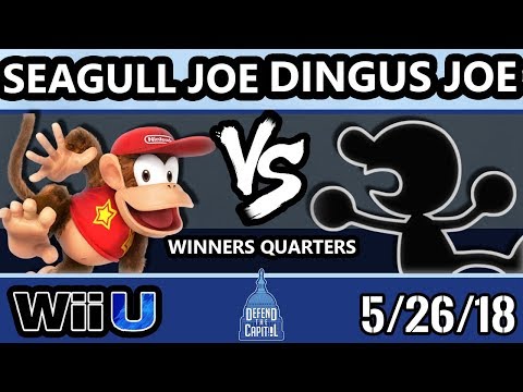 DTC 1 Smash 4 - Seagull Joe (Diddy Kong) Vs. Dingus Joe (Game and Watch) - Wii U Winners Quarters