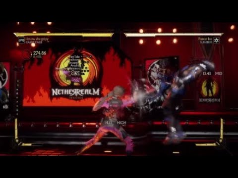 Cassie cage mk11 34% combo tutorial