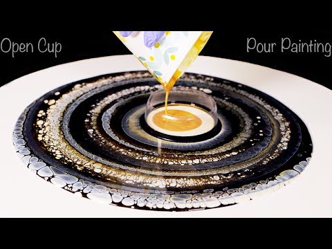 Large Round Open Cup pour painting cells with no silicone