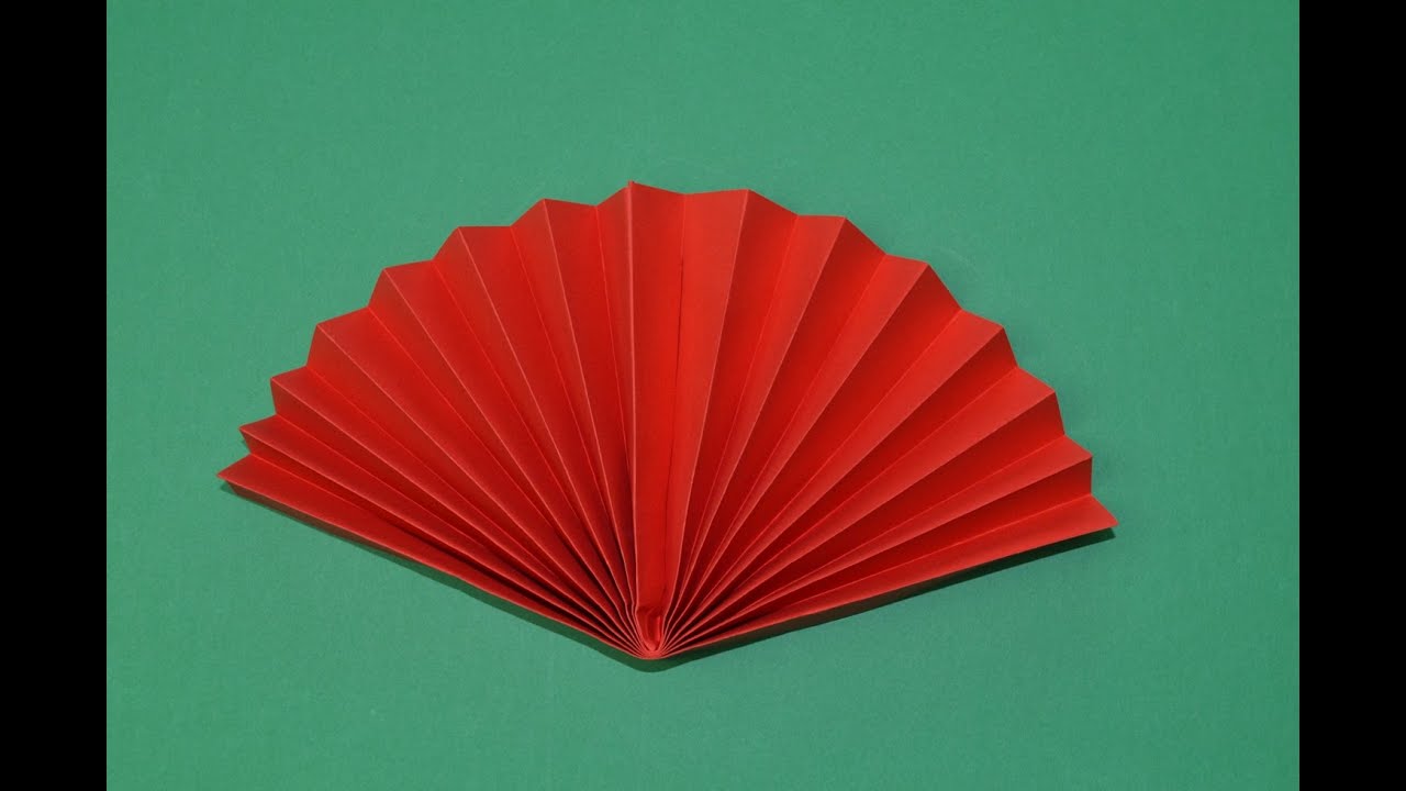 Watch Cómo hacer un abanico sencillo de papel Now Cómo hacer un abanico sencillo de papel