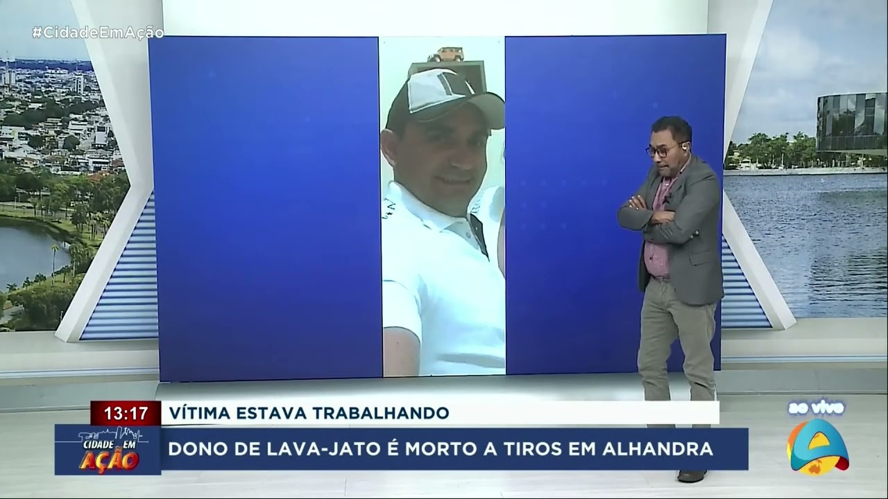 Cidade em Ação - Dono de lava-jato é morto a tiros em Alhandra enquanto trabalhava - Parte 1