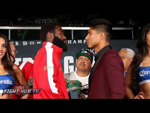 INTENSE! ADRIEN BRONER VS. MIKEY GARCIA FULL FACE OFF - FINAL PRESS CONFERENCE