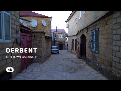 Derbent - Old Town 4K Walking Tour, Daguestão, Rússia