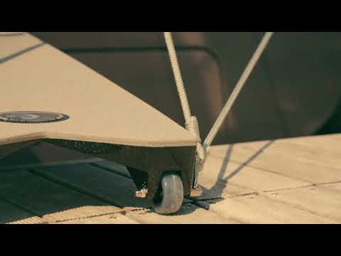 GS Composite - Integrated, acid free wheels adjusted for lifting rope.