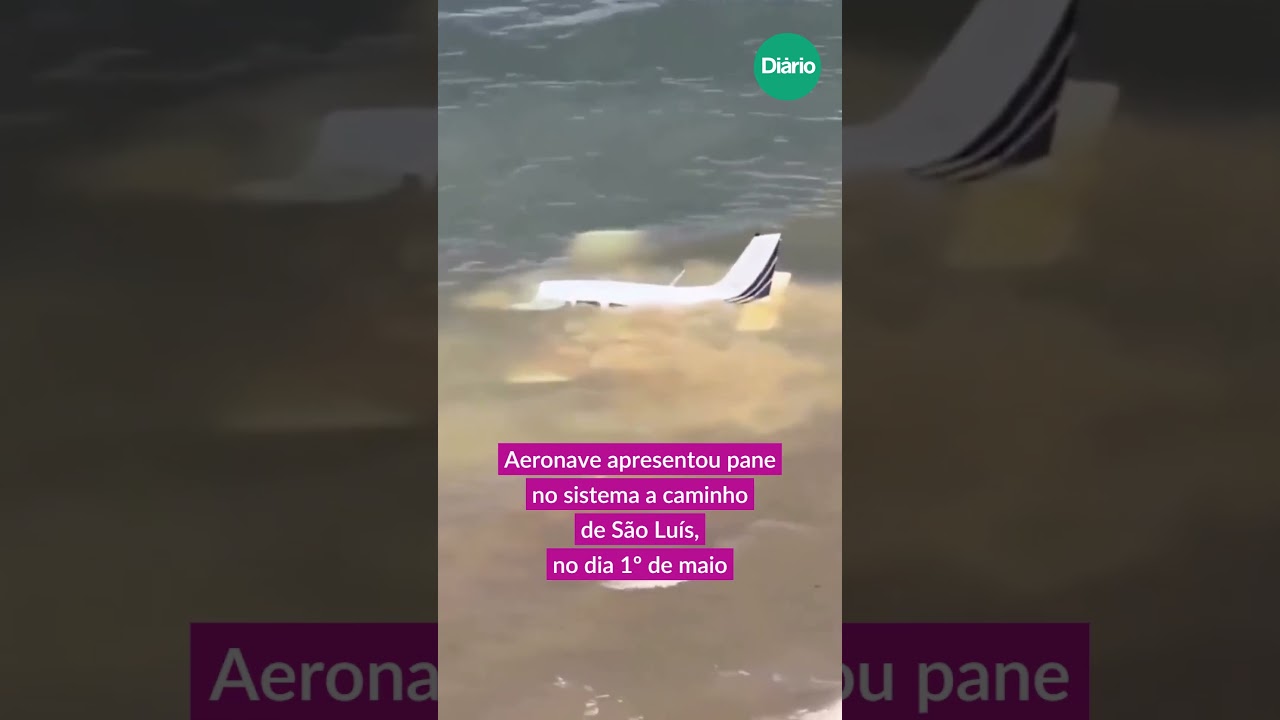 Imagem da notícia Avião faz pouso de emergência no mar do Maranhão após pane; veja vídeo