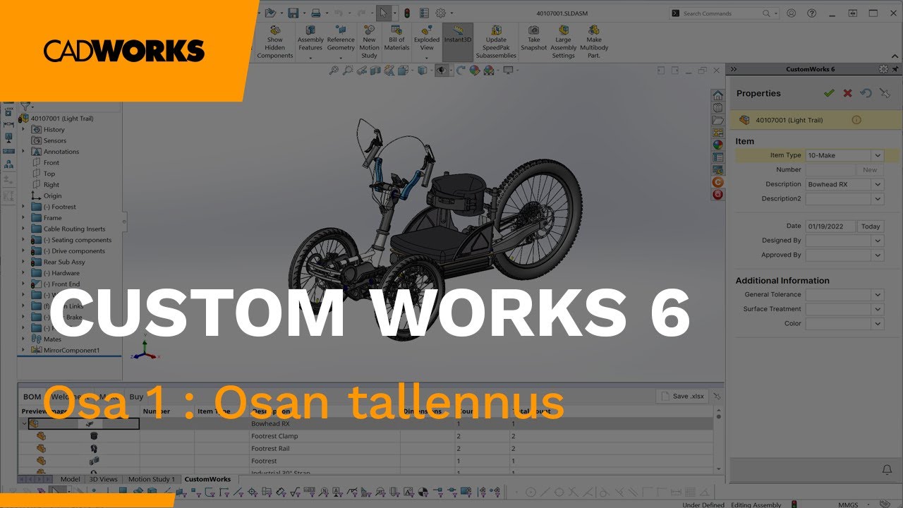 CustomWorks 6 - Osan tallennus - Video thumbnail