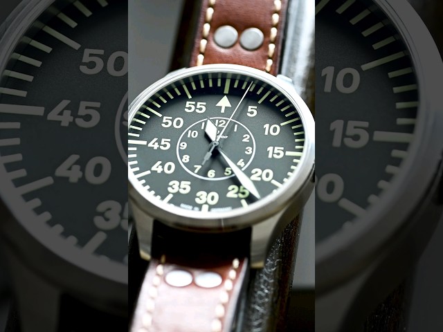 Vídeo relacionado con Laco Reloj de aviador automático, carcasa de acero inoxidable, cristal de zafiro, 5 bar, fabricado en Alemania, Herren, Clásico