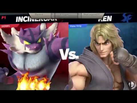 Salty Smash Flakes 14 - Dermil (Incineroar, Lucas) vs TheLegend27 (Ken, K Rool) Losers Qtrs