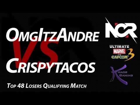 NCR11  UMvC3 T48 LQM - OmgItzAndre (VER_WES_MAG) vs Crispytacos (FEL_DAN_ZER)