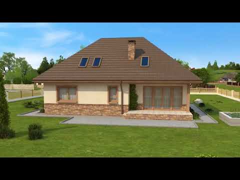 Z83 w2 0 - Gotowy projekt domu z poddaszem użytkowym we współczesnym stylu do 180 m2