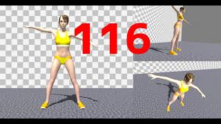 Windmill,  exercise to lose weight at home (3 min version)