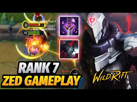 WILD RIFT ZED - TOP 10 ZED LEADERBOARD GAMEPLAY