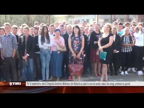 Pe 12 septembrie, elevii Colegiului Andronic Motrescu din Radauti au pasit in noul an scolar, alatur