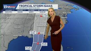 Tropical Storm Isaias forecast to become a hurricane with impacts to Alabama