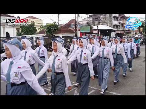 Tim Putri SMK PGRI Lubuk Linggau Semangat Ikuti Lomba PBB