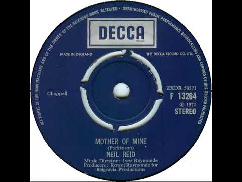 UK New Entry 1972 (1) Neil Reid - Mother Of Mine