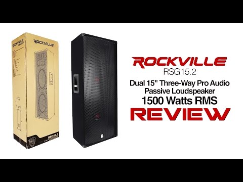 Rockville - RSG15.2 Dual 15" PA Speakers Review