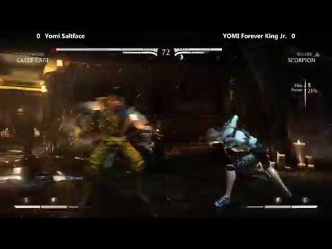 MKX @ XBattle - YOMI Saltface (Cassie Cage) vs YOMI Forever King Jr (Scorpion) [720p/60fps]