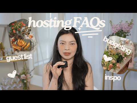 Hosting a Dinner Party 101✨ Budgeting + Guest List + Decor + more