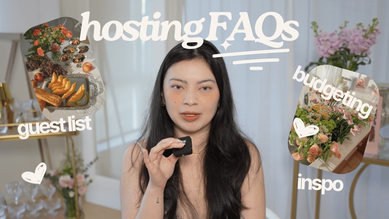 Hosting a Dinner Party 101✨ Budgeting + Guest List + Decor + more