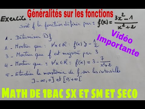 exercice corrigés sur generalités sur les fonction---1bac sx et sm et seco--