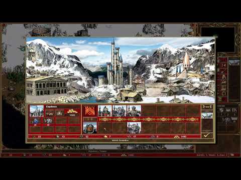 Heroes 3 - 1v7 Impossible, Giant, Tower (HotA) Part 1 [1080p, No Commentary