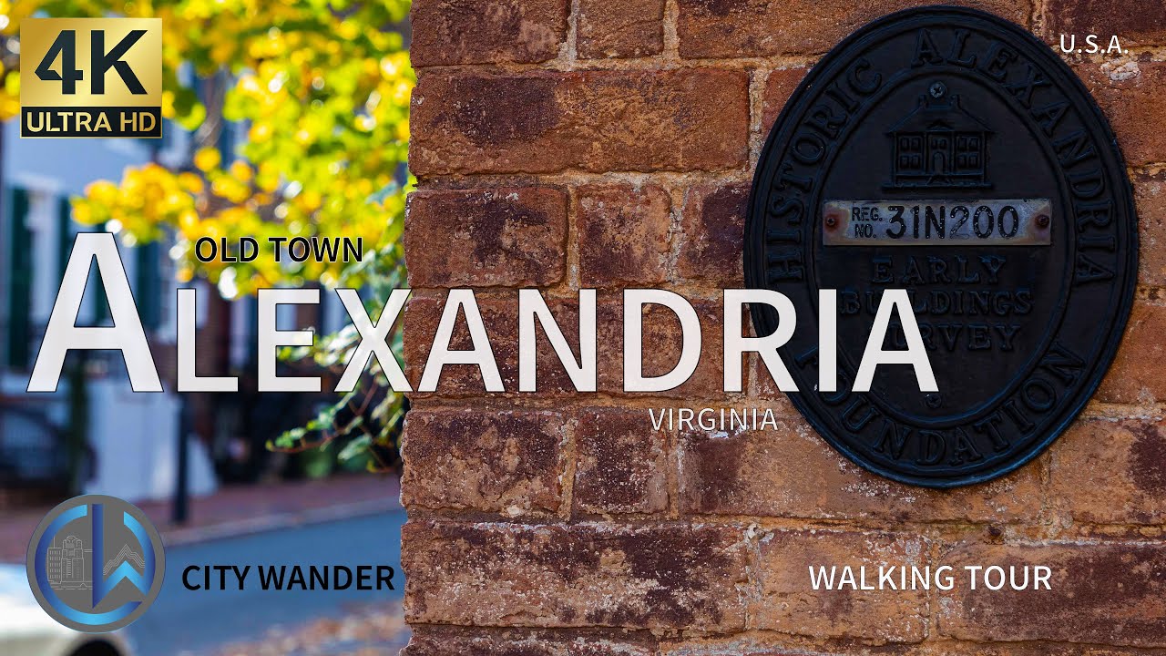 Immersive street-level walking tour through Alexandria, VA, United States, showcasing authentic urban landscapes, local architecture, and the vibrant atmosphere of the city's neighborhoods