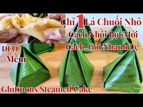 Glutinous rice flour is the most delicious 😋The new way to make Glutinous steamed cake is so easy.