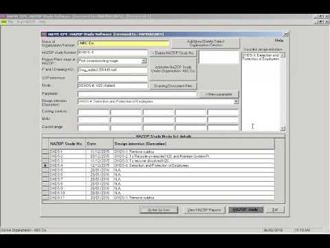Hazard and Operability study software - HAZOP  Software