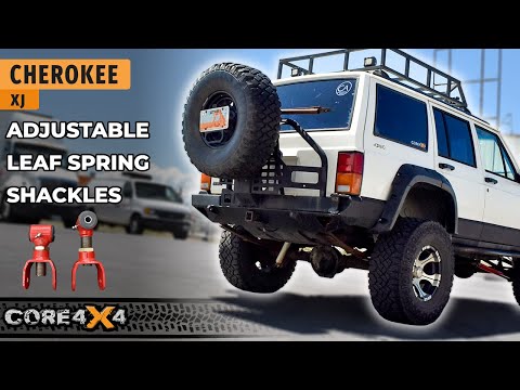 XJ & MJ Adjustable Leaf Spring Shackles — Core 4x4