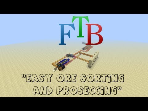 Feed The Beast Tutorial - Easy Quarry Sorting and Prosessing