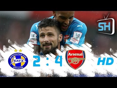 Bate vs Arsenal 2-4 Europa League All Goals and Highlights September 28,2017