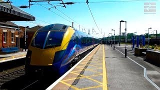 preview picture of video 'Incidental Spotting: Class 180 (180103) FGW, Grantham, 17th May, 2014'