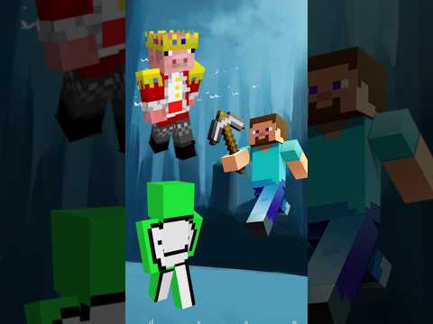 Technoblade And Dream vs Deadly Mobs #creepypasta #minecraft #mobs #shorts #shortsfeed